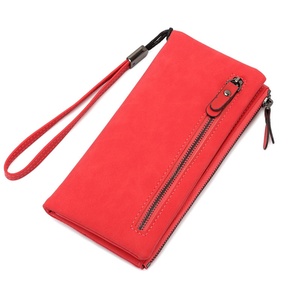 กระเป๋าสตางค์ผู้หญิงขนาดใหญ่ ดีไซน์สวยงาม หนังแท้ ป้องกันข้อมูล RFID  แบบพับได้  พร้อมสายคล้องมือ  หนัง PU - Product Image 3