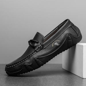 Haute qualité hommes mocassins luxe italien à la main en cuir chaussures à la mode bureau formel sans lacet <span class=keywords><strong>bateau</strong></span> chaussures Banquet chaussures de mariage - Product Image 6