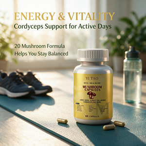 OEM/ODM Complément Alimentaire 20-en-1 en Capsules de Champignons (Crinière de Lion, Queue de Dinde, Reishi, Cordyceps) pour le Soutien Cérébral et Immunitaire - Product Image 2