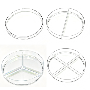 Boîtes de Pétri jetables pour culture cellulaire 90x15mm 1 2 3 4 compartiments stérilisées pour usage en laboratoire - Product Image 1