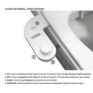 Bidet WC, jet pour WC eau froide blanc (non électrique) KMINA K30011 - Product Image 2