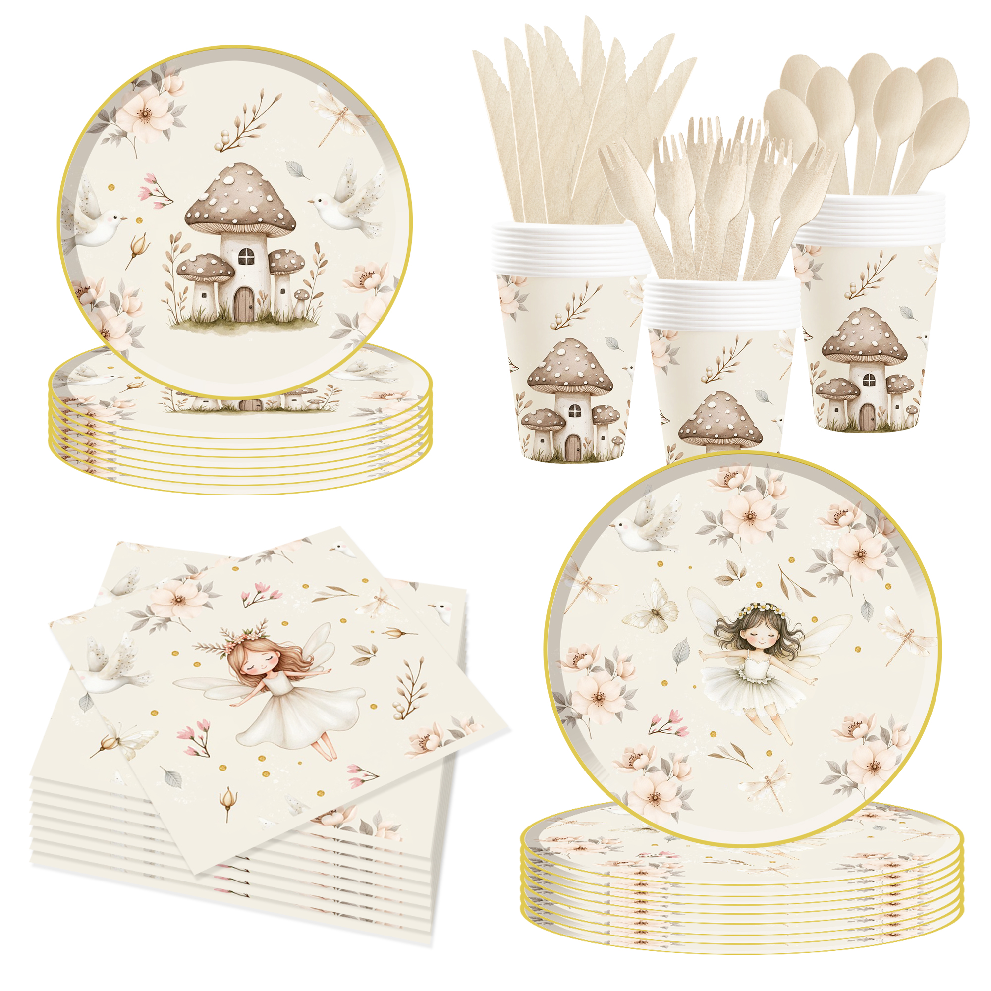 Set de hadas para 10 invitados