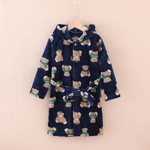 Nuevo Producto, Albornoz Grueso <span class=keywords><strong>de</strong></span> Franela para Niños, Ropa <span class=keywords><strong>de</strong></span> Dormir para Niños y Niñas, Albornoz Largo para Bebés - Product Image 6