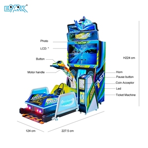 <span class=keywords><strong>Bateau</strong></span> de vitesse vidéo à pièces Simulateur de jeu de compétences de course de surf extrême Manèges motorisés avec billets de rachat à vendre - Product Image 4