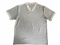 Maillots de football personnalisés en gros, vêtements de sport, maillot de football vierge à manches courtes, col en V et bordure contrastante