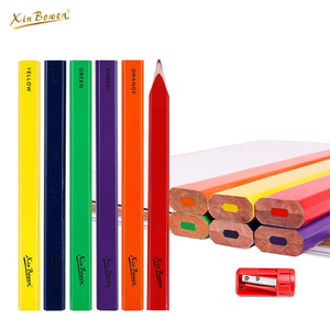 Xin Bowen Vật Liệu Nghệ Thuật 6 Màu Bút Chì + Bút Chì Mài Pet Hộp Không Độc Hại Bao Bì Bút Chì Bộ - Product Image 6