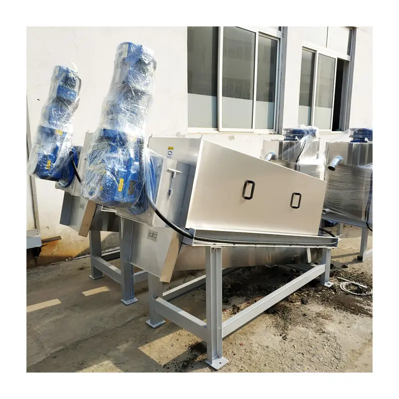 Screw Press Sludge Dehydrator Sludge Dewatering Machine For Waste Water Treatment