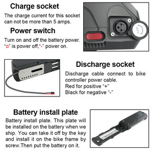 Batterie Hailong rechargeable 36V 48V 52V 13Ah 15Ah 20Ah 21Ah 600W 1000W 1200W pour kit de vélo électrique, vélo électrique - Product Image 5