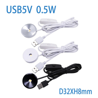 Installation en surface avec interrupteur Mini LED avec USB 5V Simple Plafonnier Cave à vin Lumière Downlight Ultra Mince 8mm Spot