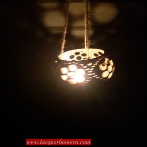 Best Seller Vietnam Coconut Shell <b>Tealight</b> Candlestick <b>Holder</b> for Home Decoration for Christmas - Product Image 2