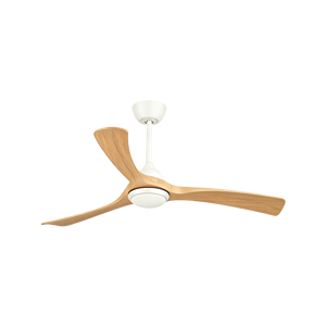 Ventilateur de plafond moderne à trois pales avec finition bois et éclairage intégré pour salons, chambres et intérieurs résidentiels - Product Image 3