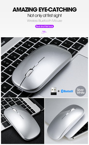 Souris sans fil T-WOLF <span class=keywords><strong>X1</strong></span> Ultra Slim, silencieuse, double mode, 2,4 GHz, USB, universelle pour tablette, souris de jeu lumineuse - Product Image 4