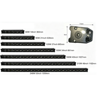 Barre lumineuse LED RGB 6D avec télécommande APP 60/90/120/150/180/210/240W, 14~53 pouces, lampe de conduite auxiliaire pour voitures 4x4, camions tout-terrain