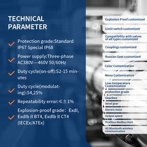 Vanne à opercule motorisée à commande modulante avec actionneur électrique multi-tours - Product Image 4
