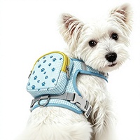 Sac à dos respirant en maille avec motif de patte imprimé en 3D, en polyester, pour chien, avec service OEM/ODM pour la promenade en extérieur