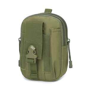 Sac banane de sport tactique camouflage avec fermeture éclair pour hommes, sac de poitrine pour activités de plein air, sac de course pour hommes, promotionnel en tissu Oxford, compatible avec appareils de 6,7 pouces - Product Image 1