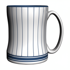 Taza de Cerámica con Relieve Esculpido de los <span class=keywords><strong>Yankees</strong></span> de Nueva <span class=keywords><strong>York</strong></span> de la MLB, 14 Onzas, Apta para Lavavajillas y Microondas, Diseño de Sombrero de Copa en Color Alternativo - Product Image 1