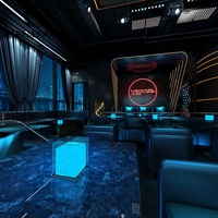 Panneaux muraux design pour discothèque moderne Ensemble de meubles de salon VIP Comptoir de bar de luxe Discothèque