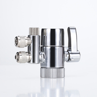 Robinet de cuisine et de salle de bain moderne en acier inoxydable 304 de haute qualité, accessoires avec inverseur double tuyau et filtre à eau, rotation à 360 degrés