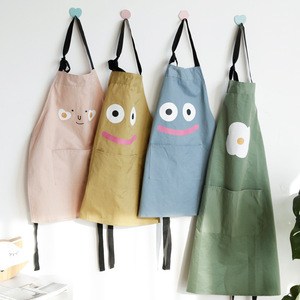 Little Flower Emoji Parent Child Apron Cartoon Adjustable Antifouling For Family Matching Outfits - Product Image 2
