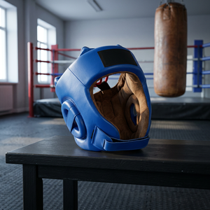 Casque et protège-tête de boxe en cuir Maya professionnel |   Marque personnalisée BG-10117 Modèle fabriqué au Pakistan - Product Image 3