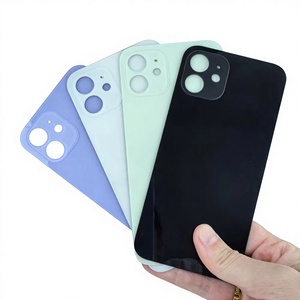 Coque arrière en verre de remplacement pour iPhone 12, panneau de boîtier de batterie, pièces de rechange en stock, vente en gros - Product Image 4