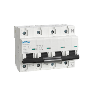 Миниатюрный выключатель MCB 32 ампер 3P + N 10kA B/C/D с кривой, HLM3-125 Сертифицированный Din-рейка 230/400 В - Product Image 1
