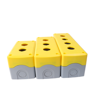 RY-ELE Boîtier de bouton d'arrêt d'urgence industriel ABS à trou unique 22mm X4-YG IP67 IK08 1NO 10A 220V CE RoHS