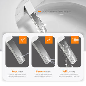 Inodoros inteligentes <span class=keywords><strong>de</strong></span> gama alta para automóviles, gran oferta <span class=keywords><strong>de</strong></span> lujo, inodoro inteligente automático <span class=keywords><strong>de</strong></span> cerámica moderno <span class=keywords><strong>de</strong></span> una pieza, inodoro inteligente - Product Image 4