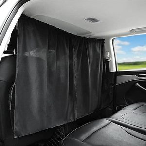 2 Pcs Car Divider Privacy Curtains <b>Shade</b> Side <b>Window</b> Covers, Black Car <b>Window</b> Cover Detachable - Product Image 2