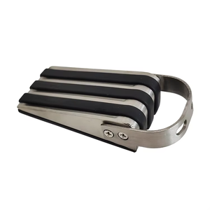 Bouchon de <span class=keywords><strong>porte</strong></span> en caoutchouc robuste Bloc de <span class=keywords><strong>porte</strong></span> en forme de coin antidérapant et poignée en acier inoxydable sans endommager le sol et la <span class=keywords><strong>porte</strong></span> - Product Image 4