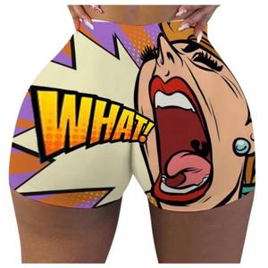 Venta al por mayor Bootylicious Summer Snack Shorts Conjuntos Nuevo Diseño Yoga Shorts Tallas Grandes Mujeres Biker Snack Shorts para Mujeres - Product Image 4