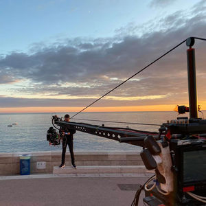 Chine andy lite grue 5m portable jib 3 système de chariot à roues avec télécommande professionnelle et contrôle dv - Product Image 2