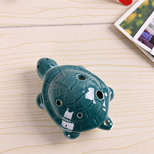 Ocarina en céramique colorée en forme de tortue, petit instrument à vent à 6 trous pour cadeau d'anniversaire - Product Image 6