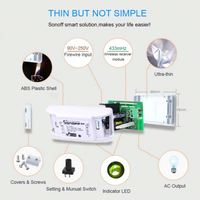Sonoff – interrupteur intelligent sans fil RF R2, wi-fi, mini interrupteur de contrôle intelligent RF, application de télécommande vocale