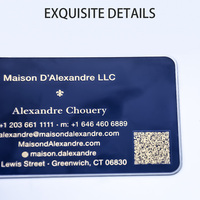 Vente en gros de cartes nominatives en acier inoxydable Impression de cartes de visite 213 Programmable Smart Luxury QR Code VIP NFC Carte de visite
