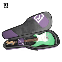 Housse de guitare Iris -E Purple Real Mission en tissu Oxford avec doublure en velours, fermeture éclair, imperméable, durable, haute qualité, 30MM PE
