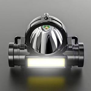 Hot mới với nam châm Mini USB có thể sạc lại ABS cơ thể ban đêm câu cá đi bộ đường dài đèn pha màu trắng Ngọn Đuốc Đèn pin chiến thuật dẫn đèn pha - Product Image 5