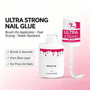 <b>Brush</b> On Nail Glue for Press On Nails, Quick Dry Ultra Strong - 7ml | Quick Dry, Ultra Strong - Product Image 4