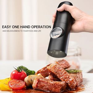 Nuevos Modelos de Parrillas para Barbacoa, Molinillos Automáticos de Pimienta y Sal para Exteriores, Juego de Molinillos Eléctricos de Sal y Pimienta - Product Image 3