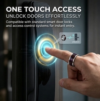 Bague connectée personnalisable avec protection NFC, suivi ECG intelligent, moniteur d'activité et de santé, résistante à l'eau, durable, idéale pour les cadeaux promotionnels