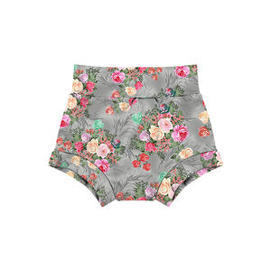 Pantalones Bombachos para Bebés con Estampado Floral, Cintura Alta, Transpirables, de Secado Rápido, Spandex/Poliéster, Unisex, para Verano, Recién Nacidos - Product Image 6