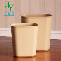 Poubelle de chambre en plastique noir poubelle poubelles intérieures pour poubelle d'hôtel pour maison/bureau/sous bureau