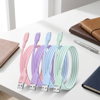 Câble de charge rapide USB 2.4A en PVC de 3m, conducteur en cuivre étamé, pour iPhone 7/8/11/14, téléphone portable, écouteurs, appareil photo - Meilleures ventes