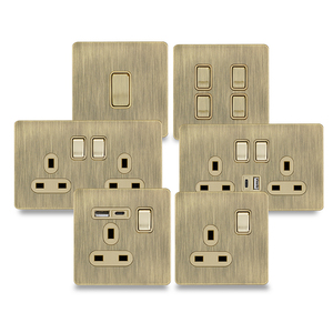 Anh tường thiết bị chuyển mạch và ổ cắm điện 2 gang 13A dp Switched ổ cắm - Product Image 6