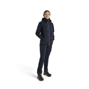 BLAKLADER - 717725138600D19 Women’s Softshell winter Service <b>trousers</b> Dark navy <b>blue</b> - EAN 7330509808306 <b>WORK</b> <b>TROUSERS</b> - Product Image 3