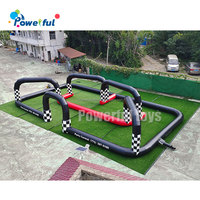 Nouveau design puissant : Piste de course gonflable géante en PVC pour karts et voitures tamponneuses, capacité 5 personnes, certifiée CE