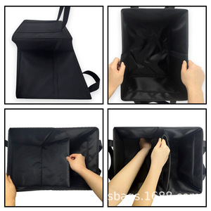 Car Trunk Organizer Foldable Nylon Storage Box With Handle For Car Interior Organization 4-7 Compartments - Product Image 3