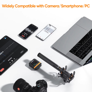 Microphone sans fil 2,4 GHz pour appareil photo/smartphone/PC, <span class=keywords><strong>COMICA</strong></span> VM40 avec enregistrement intégré 48 kHz/32 bits flottants et 32 Go - Product Image 4