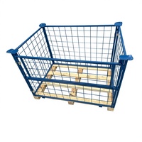 Cage en fil d'acier pliable personnalisée avec portes verrouillables à loquet, ouverture latérale, revêtement en poudre, Shifeng Shandong
